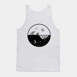 Sea & Mountain Circle Tank Top